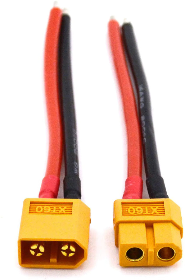 Amass XT60-Stecker mit 14 AWG-Silikondraht für RC-Flugzeug und Drohne - Bild 3
