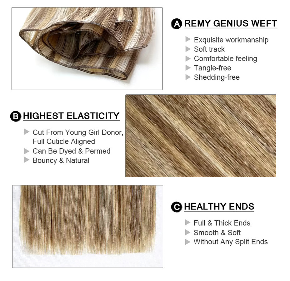 Hero Remy Hair Echthaarverlängerungen, glatt, 100g, Damen - Bild 2