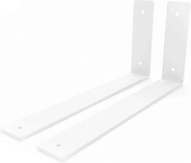 HEVVA Regalwinkel FREIBERG 2er Set Weiß Tiefe: 30 cm - Bild 1