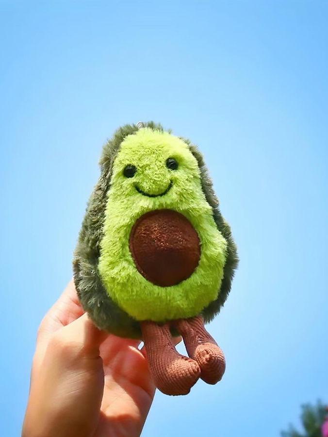 Yiran bag Avocado Bär Plüschtier Vlies - Bild 2