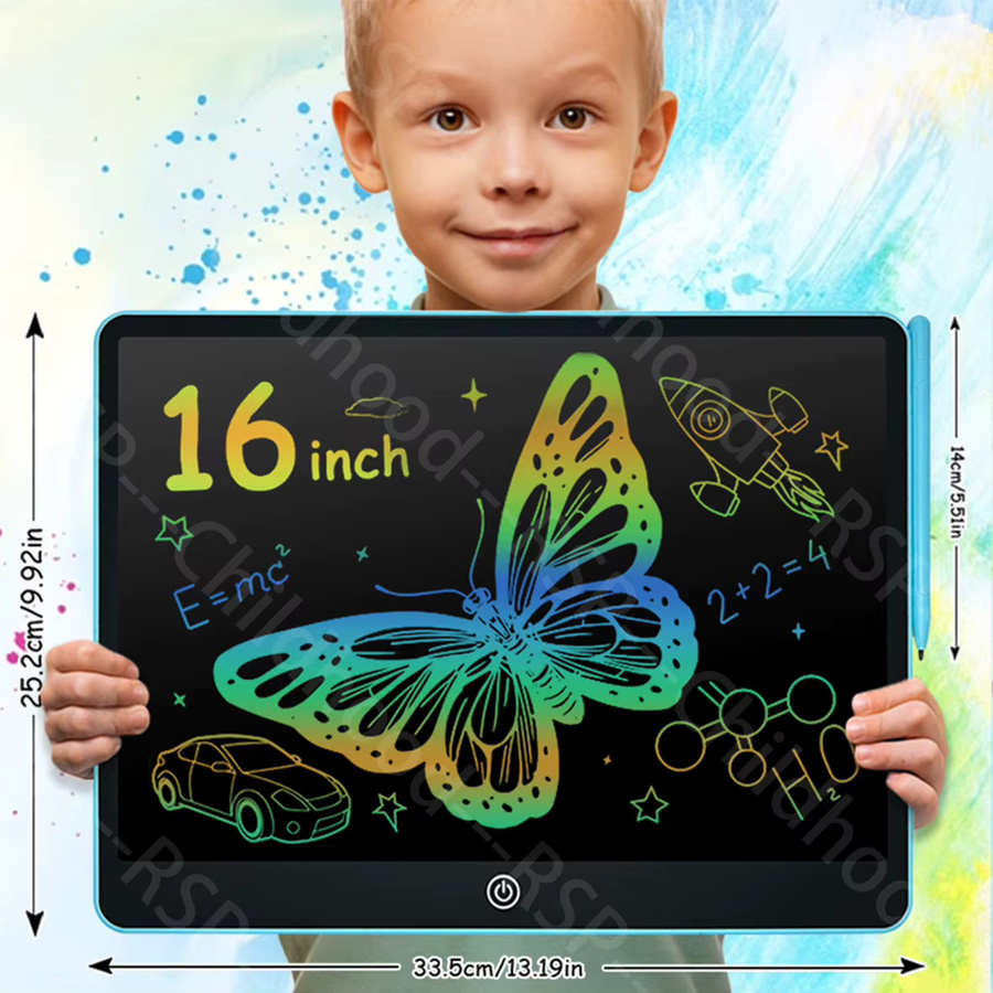 RSP LCD Grafiktablett in Blau für Kinder mit Tier-Motiven aus Kunststoff - Bild 2