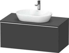 Duravit Waschtischunterschrank D-Neo, wandhängend, Grau matt, Breite: 100 cm, Tiefe: 55 cm - Bild 1