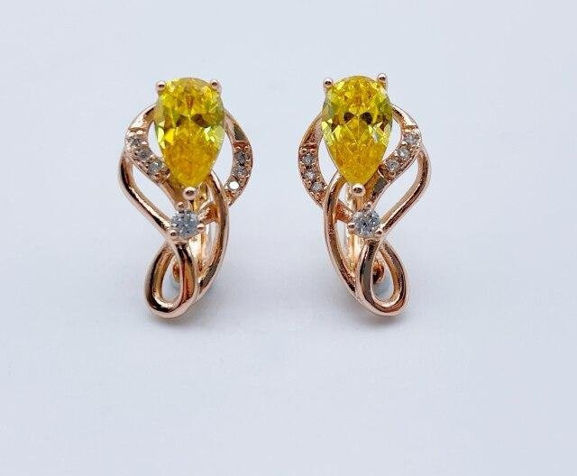 Ohrstecker 585 Roségold, Zirkonia, Damen - Bild 1