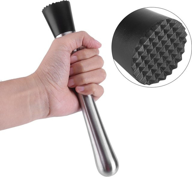 TOPINCN Cocktail Muddler aus Edelstahl in Silber, Länge: 20 cm - Bild 1