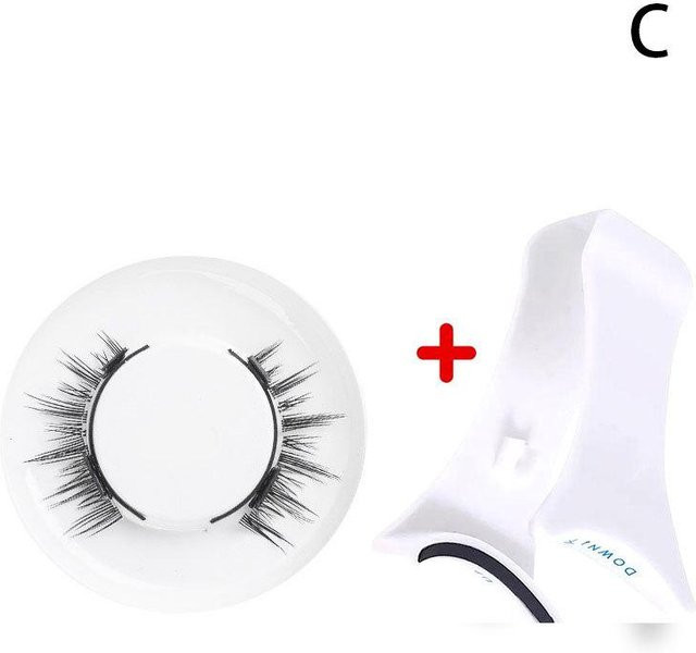 Happy6 Magnetische Wimpern Set, 3D Natürliche Falsche Wimpern, White, Unisex - Bild 1