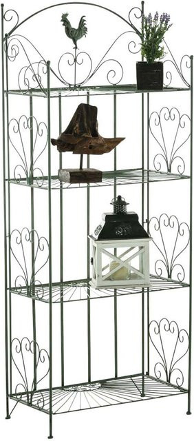 TPFGarden Standregal Mya aus Metall in Antik-Grün B: 61,5 cm, T: 33,0 cm, H: 153,0 cm - Bild 1
