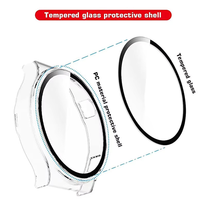 Huawei Uhrenzubehör, Glas + Hülle, Silikon, Silber, Unisex - Bild 3