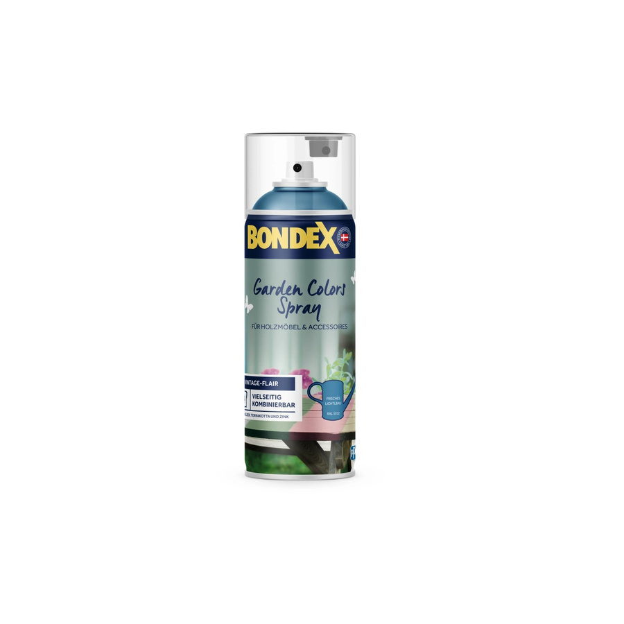 Bondex Garden Colors Holzschutzlack Spray Frisches Lichtblau RAL 5012, 0,4 l - Bild 2