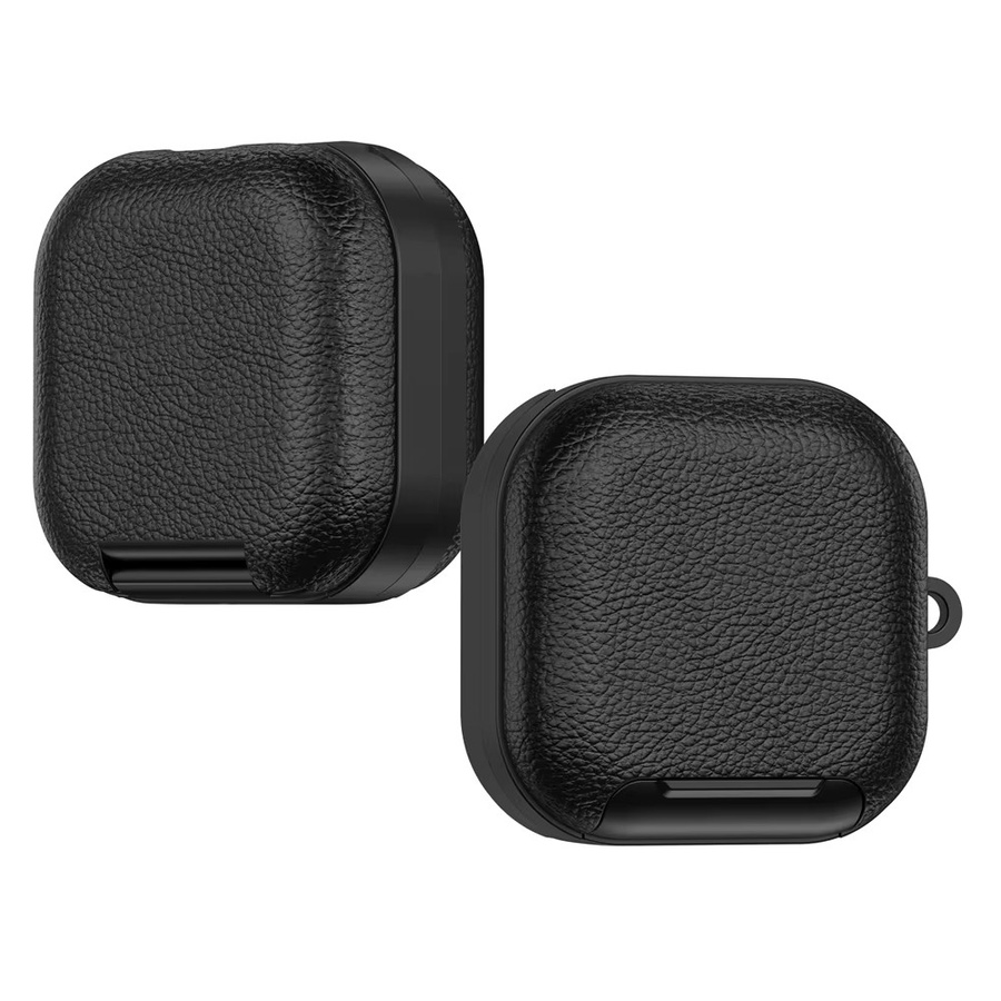 Business Leder Etui mit Handyhalterung für Samsung Galaxy Buds 4/4 Pro stoßfestes Vollcover in Schwarz oder Pink - Bild 7