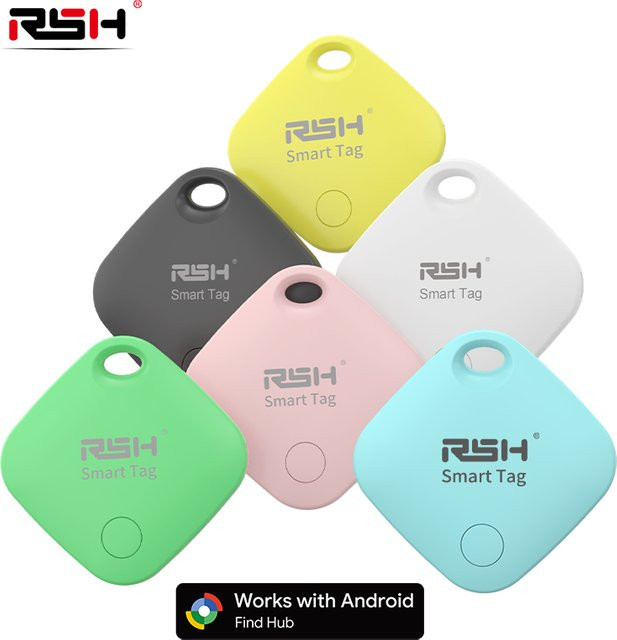 RSH GPS-Tracker Bluetooth-Tag in Schwarz, Google-zertifizierter Finder für Android, kompatibel mit Google Find My Device Network für Pixel und Xiaomi - Bild 1