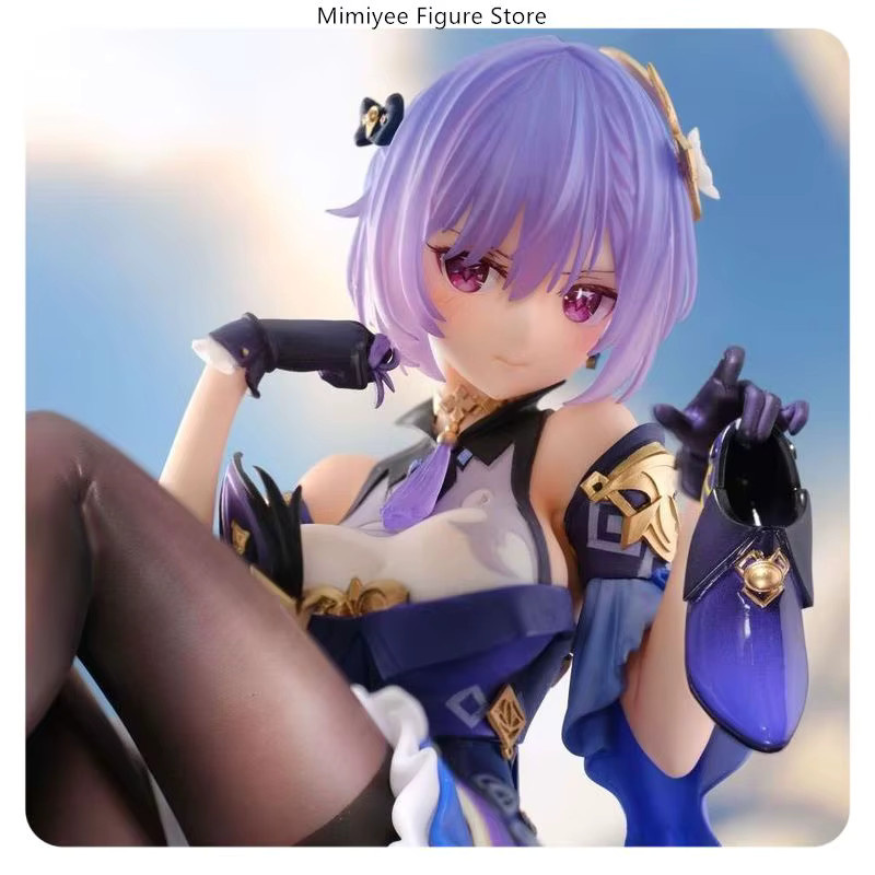 Bandai Genshin Impact Keqing Seated Teasing Pose, Anime Figur Statue - Bild 4