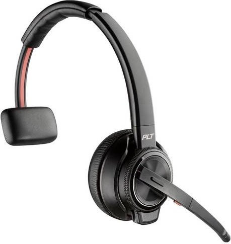 HP Poly Savi 8210-UC On-Ear Headset mit DECT und Bluetooth in Schwarz mit Noise Cancelling und Lautstärkeregelung - Bild 1