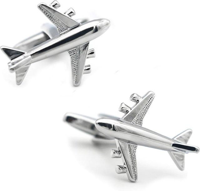 Binchi Outdoor Product Manschettenknöpfe Flugzeug, Messing, Herren - Bild 1