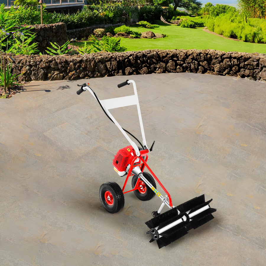 Bymaocar Benzin-Gartenkehrmaschine mit Rollbürste in Rot - Bild 6