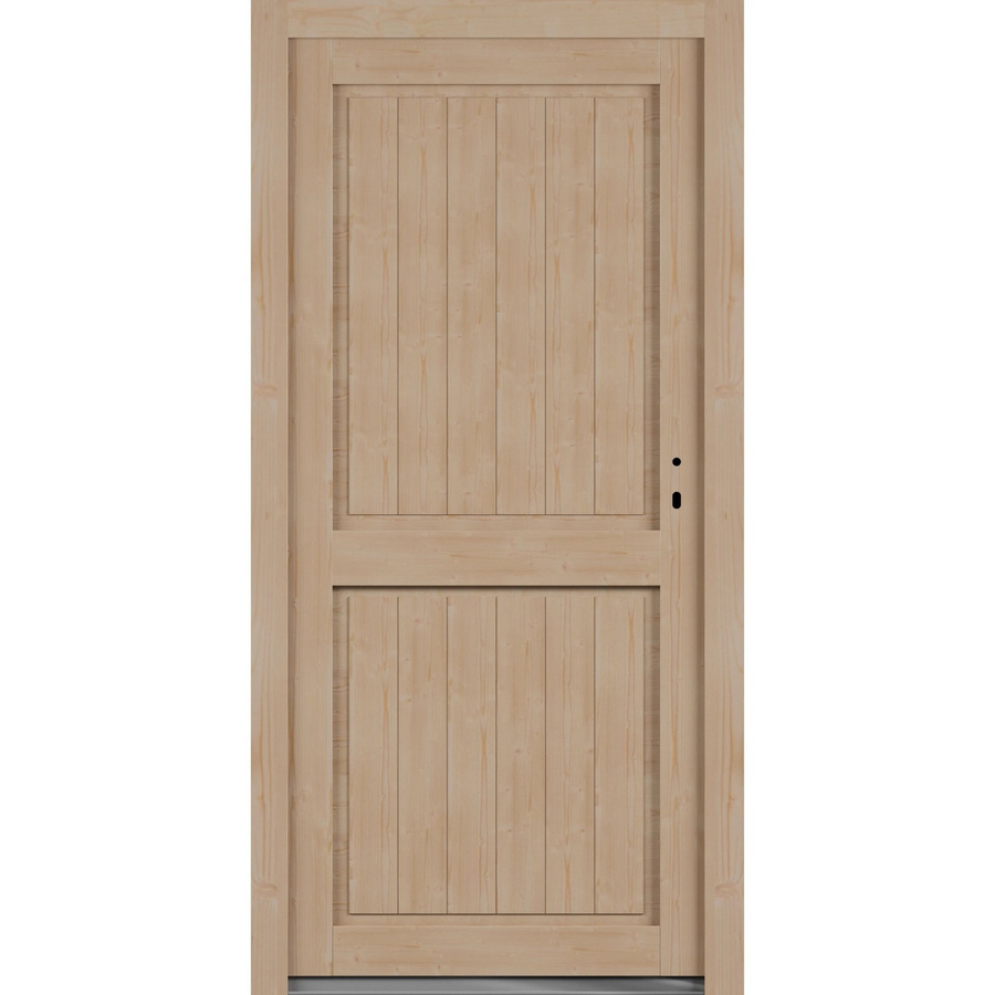Roro Nebeneingangstür OHE 1003 Fichte in Braun und Beige, B/H: 88 x 198 cm, DIN Rechts - Bild 2