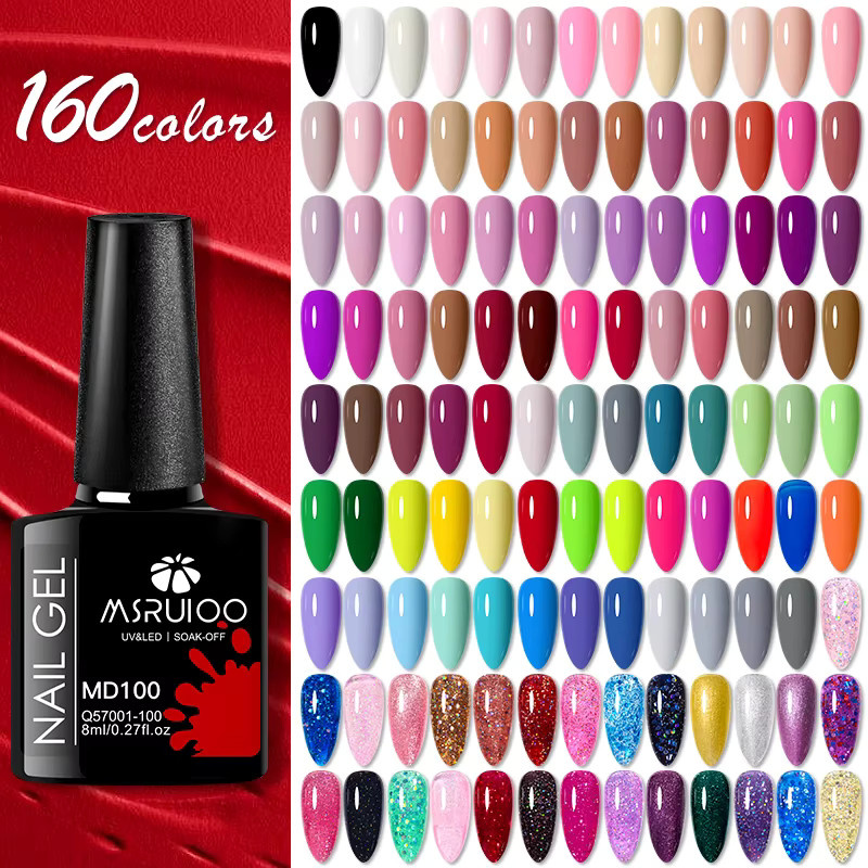 MSRUIOO Nagellack Gel, 8er Set, Glänzend, HEMA-frei - Bild 2