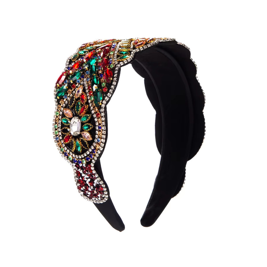 Stirnband Retro Barock, Strass, Damen - Bild 3