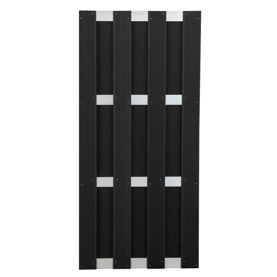 GroJa Fertigzaun aus WPC in Anthrazit, B/H: 84,3 x 180 cm - Bild 2