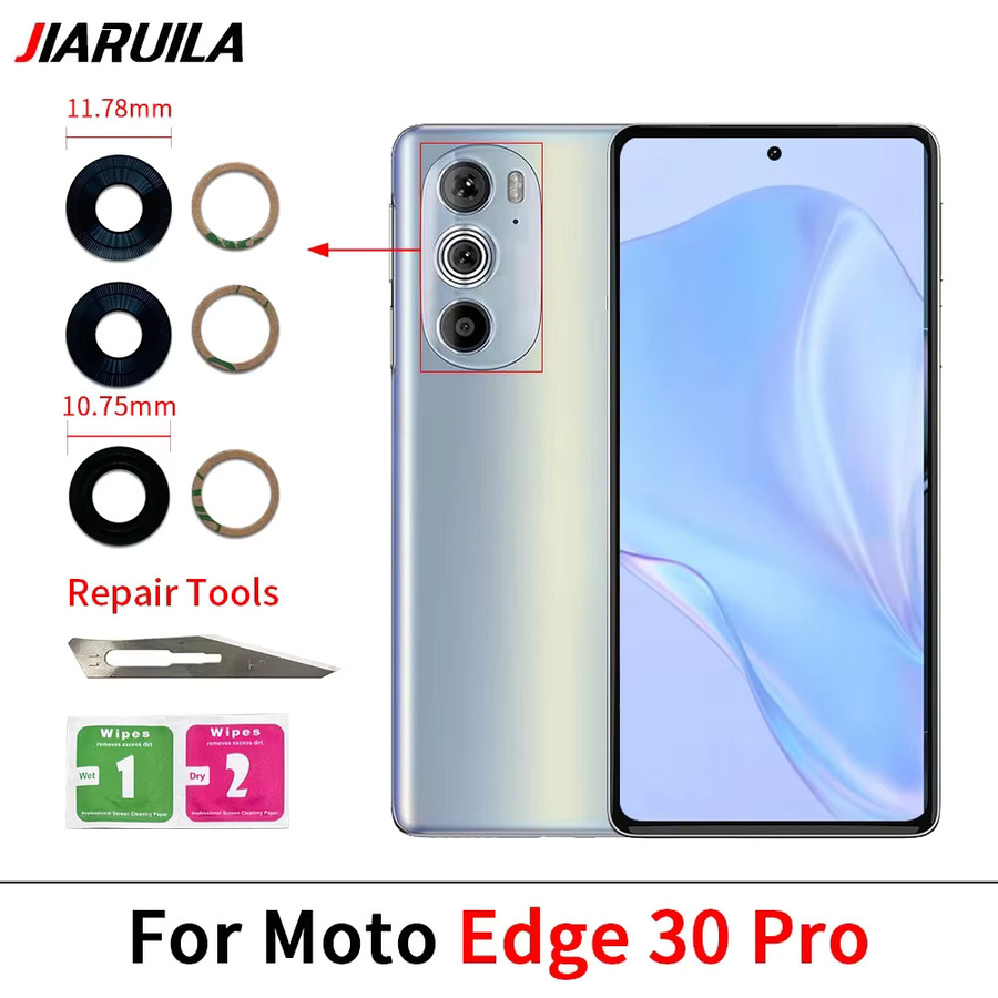 Ersatz-Glaslinse für die Rückkamera von Motorola Moto Edge 20 30 40 50 60 Pro Neo Fusion Lite inklusive Klebstoff - Bild 2