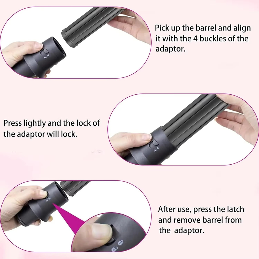Dyson Haar-Lockenfässer 40 mm, für Airwrap Styler HS05/HS01, mit Adapter - Bild 5