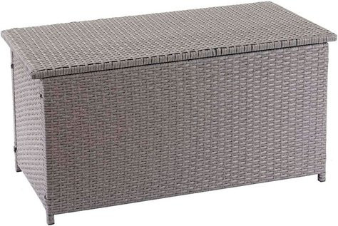MVG Kissenbox MVG-D88 aus Polyrattan in Grau, B/H/T: 135 x 63 x 52 cm - Bild 1