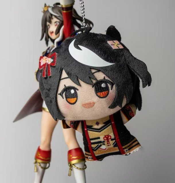 Uma Musume Plüschpuppen Symboli Rudolf Oguri Kappe, Schlüsselanhänger, 10cm, ab 14 Jahren - Bild 1