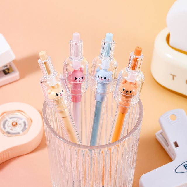 Wunschbär 4-teiliges Fidget-Spinner-Stift-Set mit Gelstiften in Mehrfarbig für Schüler - Bild 1