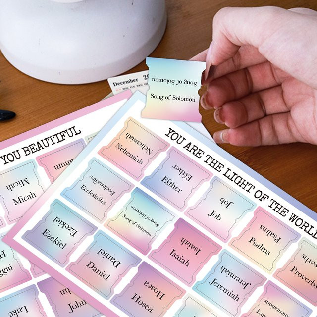 60 Stück Bibel-Lesezeichen-Index-Tabs mit inspirierenden Zitaten in Rosa zur Organisation deiner Bücher und zum Lernen - Bild 1