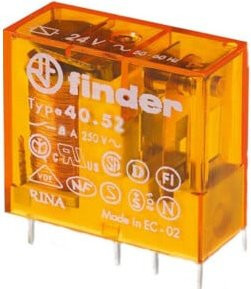 Finder Steck/Printrelais 24VAC 2W 8A Raster 5mm Orange 40.52.8.024.0000 - Bild 1