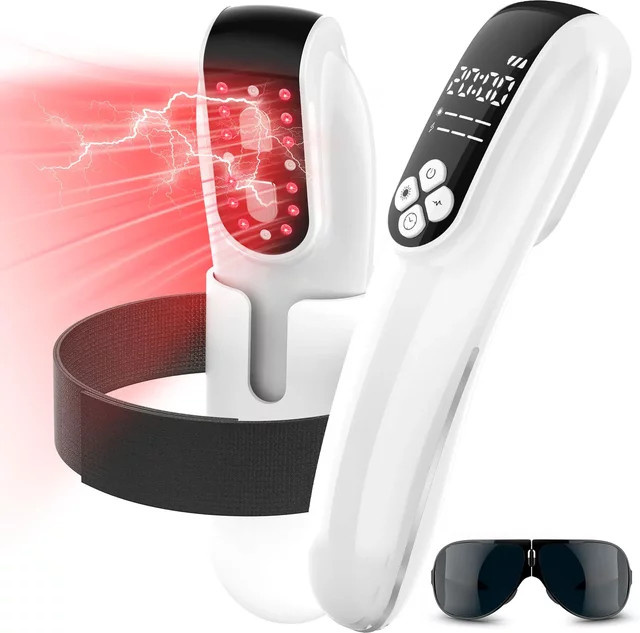 KTS Kaltlaser-Therapiegerät zur Schmerzlinderung, 4x808nm und 12x650nm LLLT TENS Muskelstimulator - Bild 1