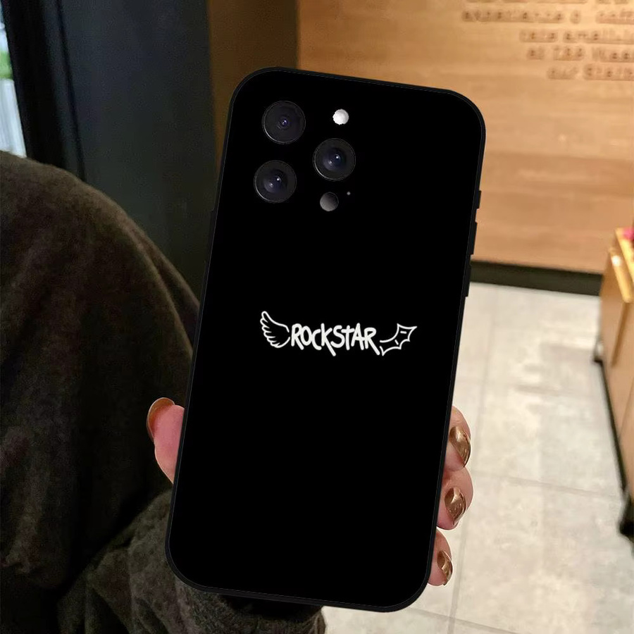 Matte Silikon Handyhülle im DUKI Rapper Design für Apple iPhone Modelle in Schwarz - Bild 4