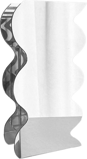 OutsideWorld Blumenvase in moderner Wellenform aus Acryl, Weiß - Bild 1