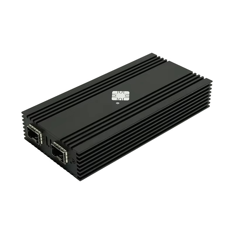 Lekuo 10G SFP+ Dual Port USB4 Netzwerkkarte mit 40 Gbit/s Ethernet, kompatibel mit Thunderbolt 5/4/3 und Intel 82599ES, Farbe: Schwarz - Bild 5