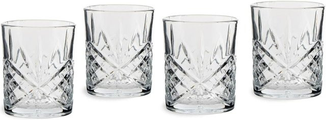 ECHTWERK Whiskygläser Tumbler aus Glas, transparent, 4er Pack, 330 ml - Bild 1