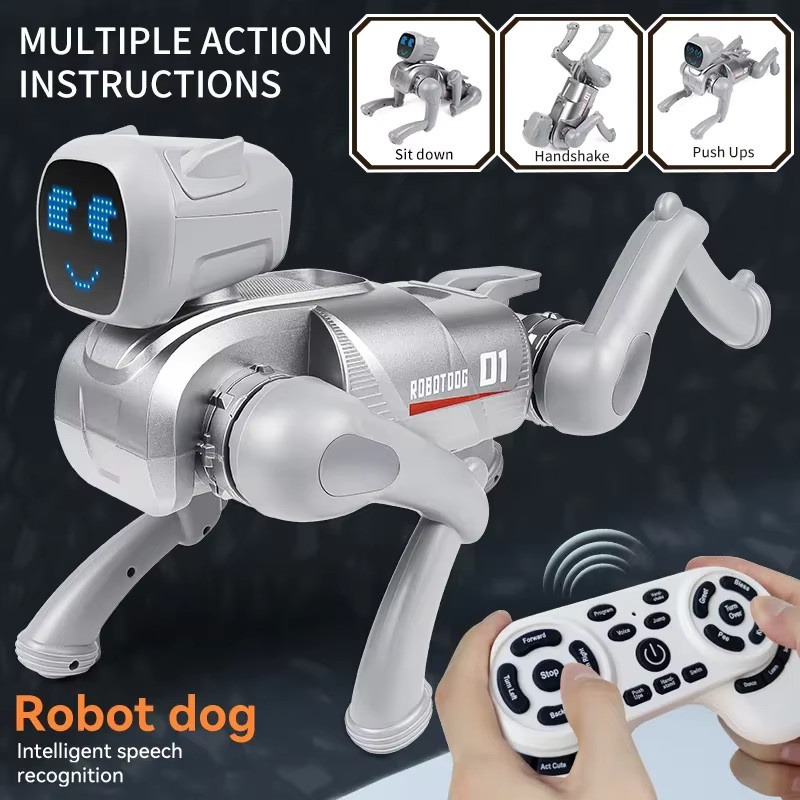 JJRC KI-Smart-Roboterhund, Sprachsteuerung, Programmierbare Aktionen, LED-Ausdrücke - Bild 2