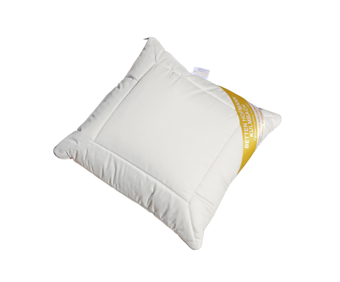 Merino Zirbenholz Kopfkissen von Garanta Steppd Chr. Bayer GmbH in Weiß, B/T/H: 40 x 40 x 40 cm - Bild 1