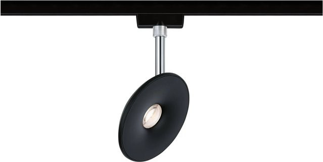 Paulmann URail LED-Schienenstrahler Sphere in Schwarz matt und Chrom mit 7,4W und warmweißem Licht - Bild 1