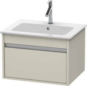 Duravit Waschtischunterschrank Ketho in Taupe mit einem Auszug, wandhängend, B: 60 cm, T: 47,5 cm, H: 41 cm - Bild 1
