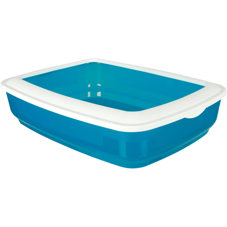 Jollypaw Katzentoilette mit Rand in Blau/Weiß, offen, B: 38 cm, H: 50 cm, T: 50 cm - Bild 2