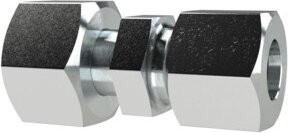 Riegler Reduzierung Rohr-Außen-Muffe aus verzinktem Stahl in Silber, Durchmesser 12/8 mm, RED128SST - Bild 1