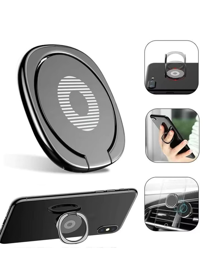 Mrgabwte Magnetischer Metall Telefon Halter mit drehbarem Fingerring in Gold für iPhone und Xiaomi - Bild 7
