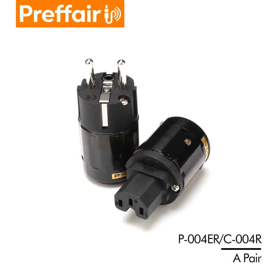 Preffair HiFi AC-Stromkabel-Adapter mit Rhodium-Beschichtung und IEC-Anschluss für Audio-Verstärker und CD-Player, US/EU-Netzstecker, Schwarz oder Transparent - Bild 2