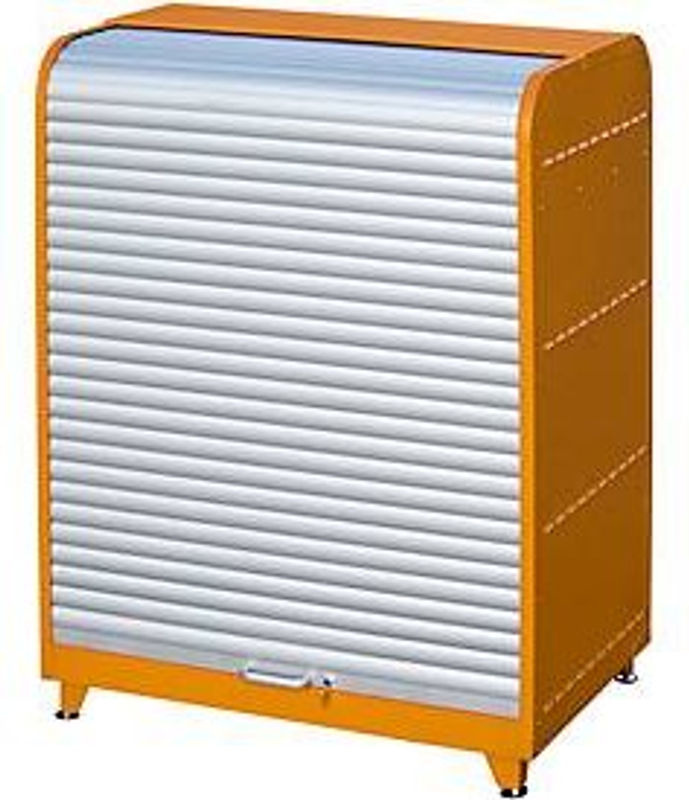 Bauer Südlohn Gefahrstoff-Rollladenschrank RSG-1 aus Stahl, Farbe: Orange, B/T/H: 87,0 x 52,0 x 161,0 cm - Bild 3
