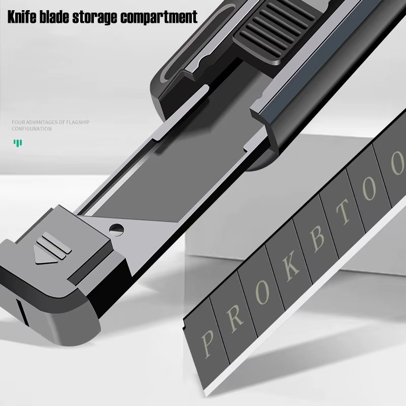 AXE SHAN Universalmesser mit 10 Klingen und Sicherheitsverriegelung für Haushalt, Handwerk und DIY-Projekte - Bild 3