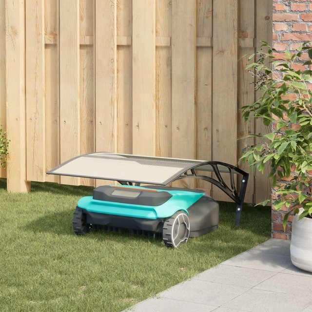 Vidaxl Garage für Mähroboter, Schwarz, B/T/H: 80 x 46 x 101 cm - Bild 1