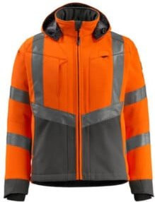 Mascot Blackpool Soft Shell Jacke Größe S in Orange und Anthrazit nach EN ISO 20471 Class 3 mit Cordura - Bild 1