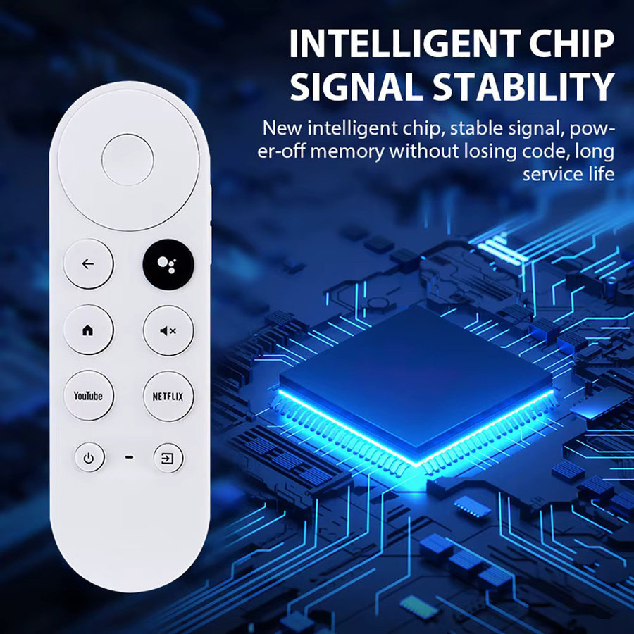 Google Ersatz-Sprachfernbedienung mit Bluetooth und IR Voice für Chromecast 4K Media Streamer in Weiß - Bild 4