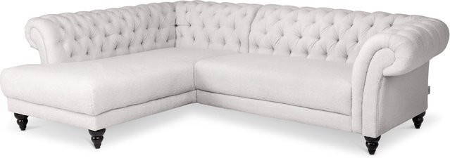 Polsterecke SANSIBAR LUND in Beige mit Stoffbezug und Armlehnen, L-Form, Modern - Bild 1