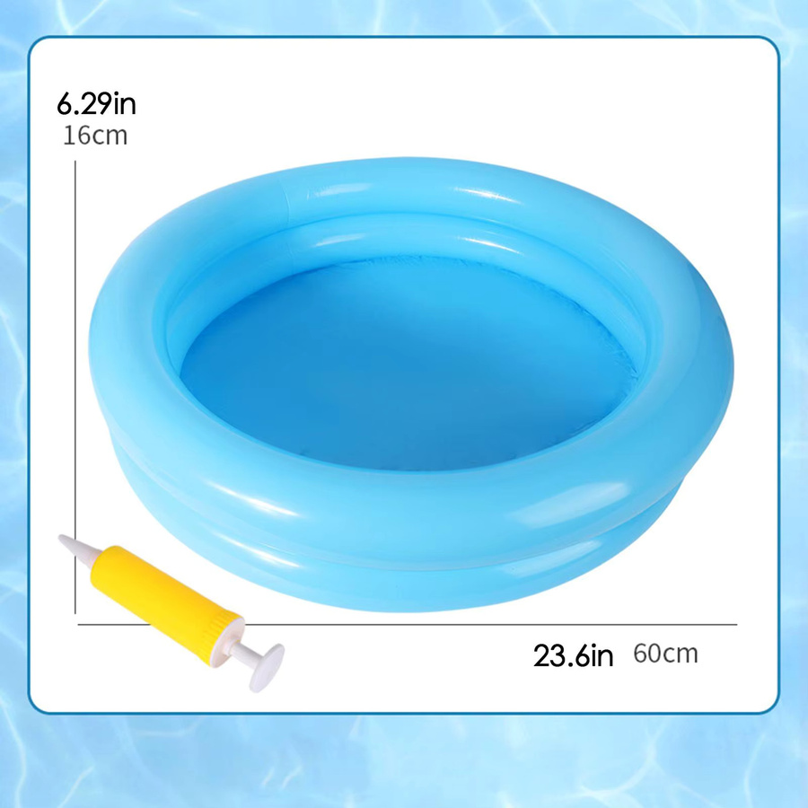 Tragbares aufblasbares Fußbecken in Blau für den Pool-Einstieg - Bild 3