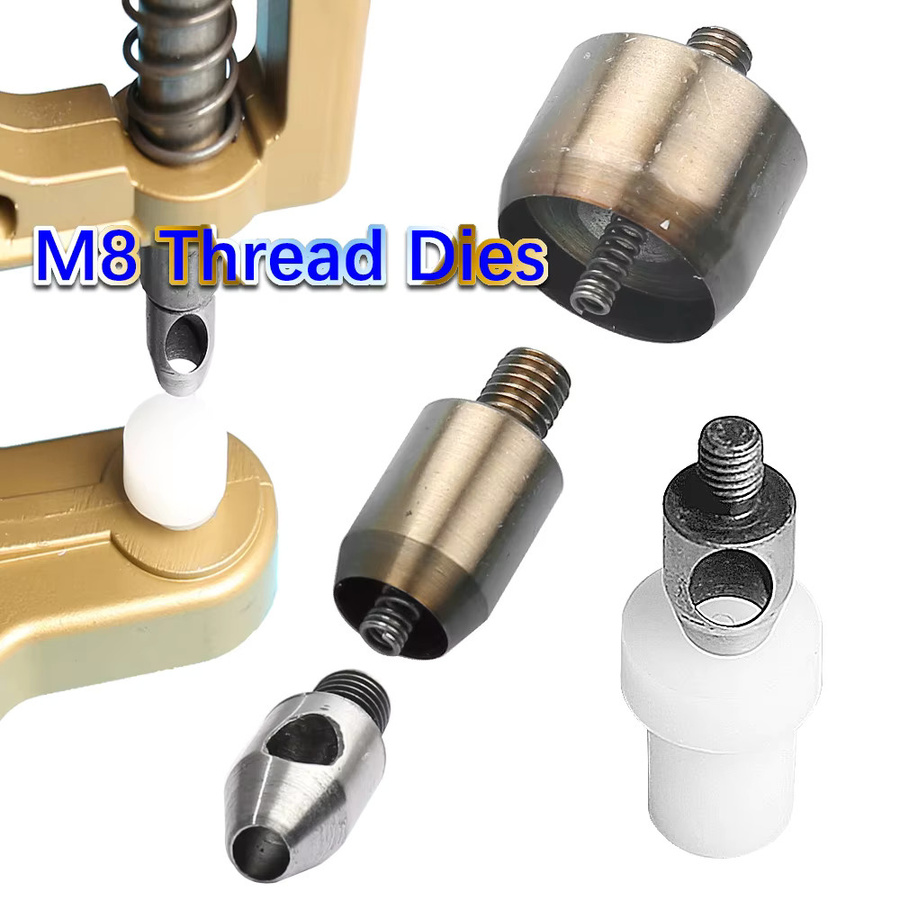 WORTHOFIRST Metall Stanzformen Set für M8 Handpresse, 2-14mm, für Leder und Textilien - Bild 3